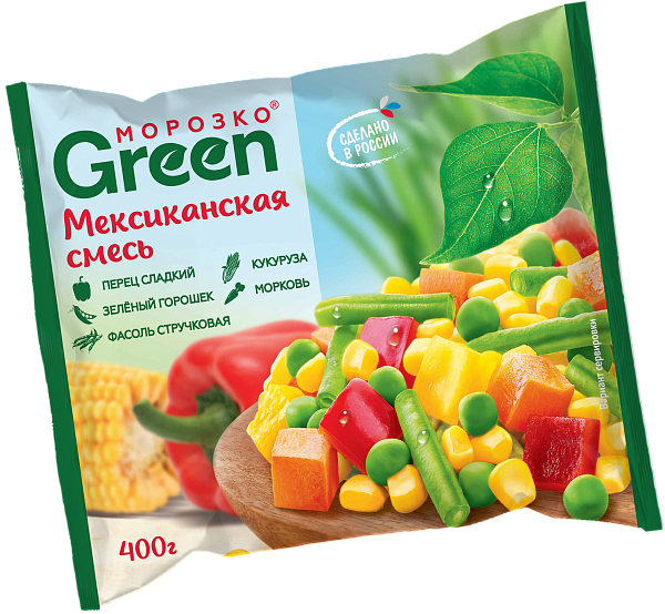 Смесь овощная МОРОЗКО Green Мексиканская замороженная 400гр